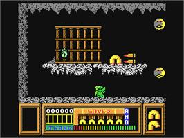 In game image of Frost Byte on the Commodore 64.