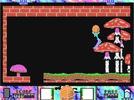 In game image of Heatseeker on the Commodore 64.