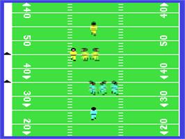 In game image of On Field Football on the Commodore 64.