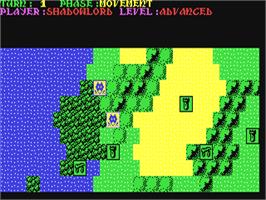 In game image of Sorcerer Lord on the Commodore 64.