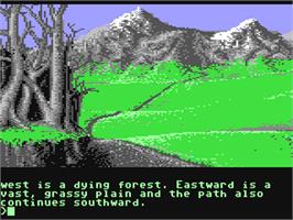 In game image of The Pawn on the Commodore 64.