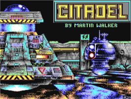 Title screen of Citadel on the Commodore 64.