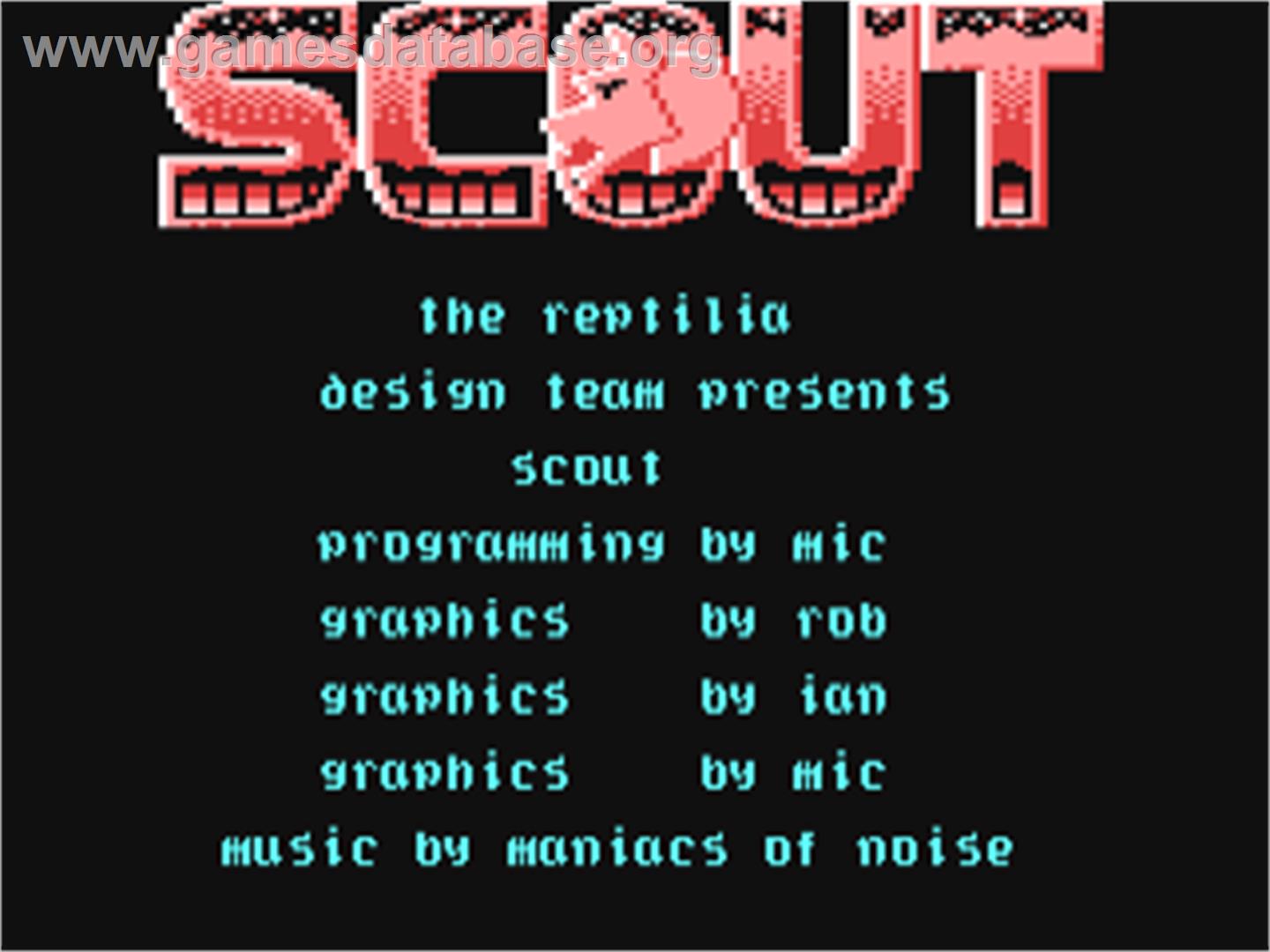 Scout - Commodore 64 - Artwork - Title Screen
