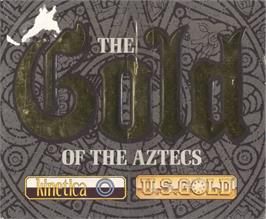 Box cover for Gold of the Aztecs on the Commodore Amiga.