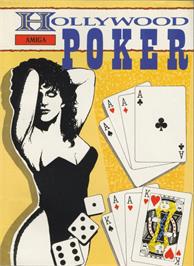 Box cover for Hollywood Poker on the Commodore Amiga.