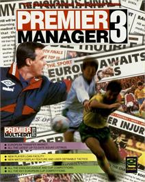 Box cover for Premier Manager 3 on the Commodore Amiga.