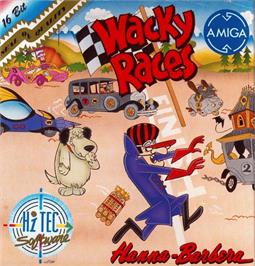 Box cover for Wacky Races on the Commodore Amiga.