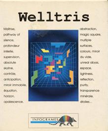 Box cover for Welltris on the Commodore Amiga.