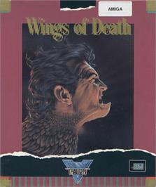 Box cover for Wings of Death on the Commodore Amiga.