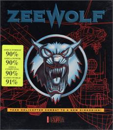 Box cover for Zeewolf on the Commodore Amiga.