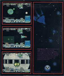 Box back cover for Deep Space on the Commodore Amiga.