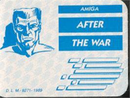 Top of cartridge artwork for After the War on the Commodore Amiga.