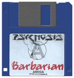 Artwork on the Disc for Barbarian on the Commodore Amiga.