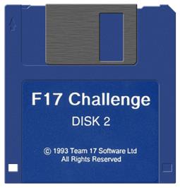 Artwork on the Disc for F17 Challenge on the Commodore Amiga.