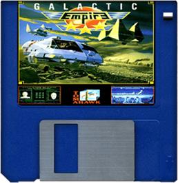 Artwork on the Disc for Galactic Empire on the Commodore Amiga.
