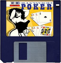 Artwork on the Disc for Hollywood Poker on the Commodore Amiga.