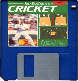 Artwork on the Disc for Ian Botham's Cricket on the Commodore Amiga.
