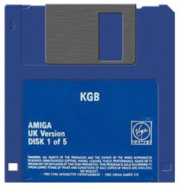 Artwork on the Disc for KGB on the Commodore Amiga.