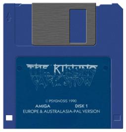 Artwork on the Disc for Killing Game Show on the Commodore Amiga.