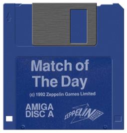 Artwork on the Disc for Match of the Day on the Commodore Amiga.