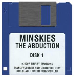Artwork on the Disc for Minskies: The Abduction on the Commodore Amiga.