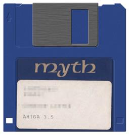 Artwork on the Disc for Myth on the Commodore Amiga.