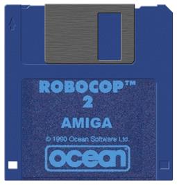 Artwork on the Disc for Robocop 2 on the Commodore Amiga.