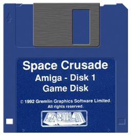 Artwork on the Disc for Space Crusade: The Voyage Beyond (Data Disk) on the Commodore Amiga.