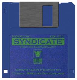Artwork on the Disc for Syndicate: American Revolt on the Commodore Amiga.