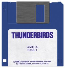 Artwork on the Disc for Thunderbirds on the Commodore Amiga.