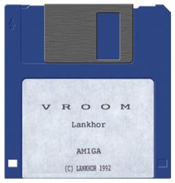 Artwork on the Disc for Vroom on the Commodore Amiga.