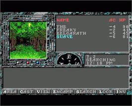 In game image of Dark Queen of Krynn on the Commodore Amiga.