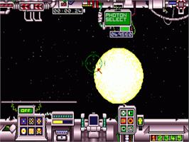 In game image of Deep Space on the Commodore Amiga.