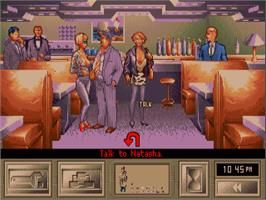 In game image of KGB on the Commodore Amiga.