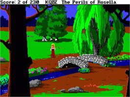 In game image of King's Quest IV: The Perils of Rosella on the Commodore Amiga.