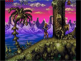 In game image of Lionheart on the Commodore Amiga.