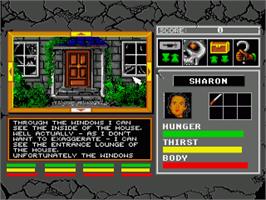 In game image of Lords of Doom on the Commodore Amiga.