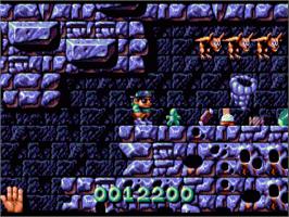 In game image of Magic Pockets on the Commodore Amiga.