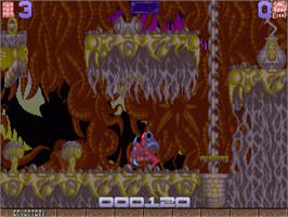 In game image of Ork on the Commodore Amiga.