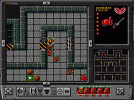 In game image of Space Crusade: The Voyage Beyond on the Commodore Amiga.