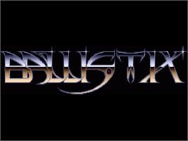 Title screen of Ballistix on the Commodore Amiga.