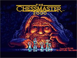 Title screen of Chessmaster 2000 on the Commodore Amiga.
