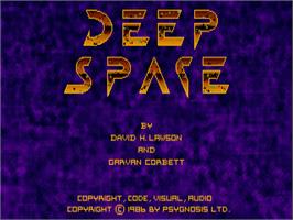 Title screen of Deep Space on the Commodore Amiga.