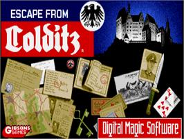Title screen of Escape from Colditz on the Commodore Amiga.