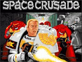 Title screen of Space Crusade: The Voyage Beyond on the Commodore Amiga.