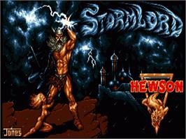 Title screen of Stormlord on the Commodore Amiga.
