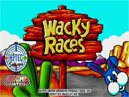 Title screen of Wacky Races on the Commodore Amiga.