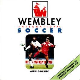 Box cover for Wembley International Soccer on the Commodore Amiga CD32.