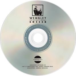 Artwork on the Disc for Wembley International Soccer on the Commodore Amiga CD32.