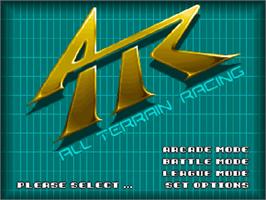 Title screen of ATR: All Terrain Racing on the Commodore Amiga CD32.